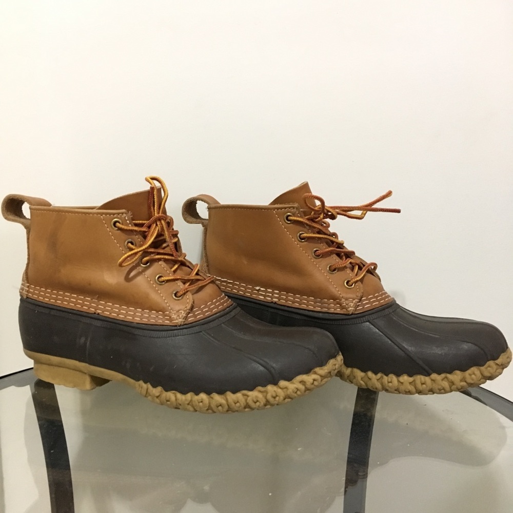 Tan Leather Rain Boots